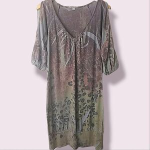 Julie's Closet Cut Out Animal Print Dress Size M